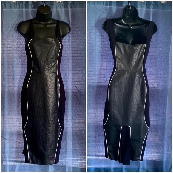 Katharine Kidd Vegan Leather Dress NWT - Picture 1 of 7